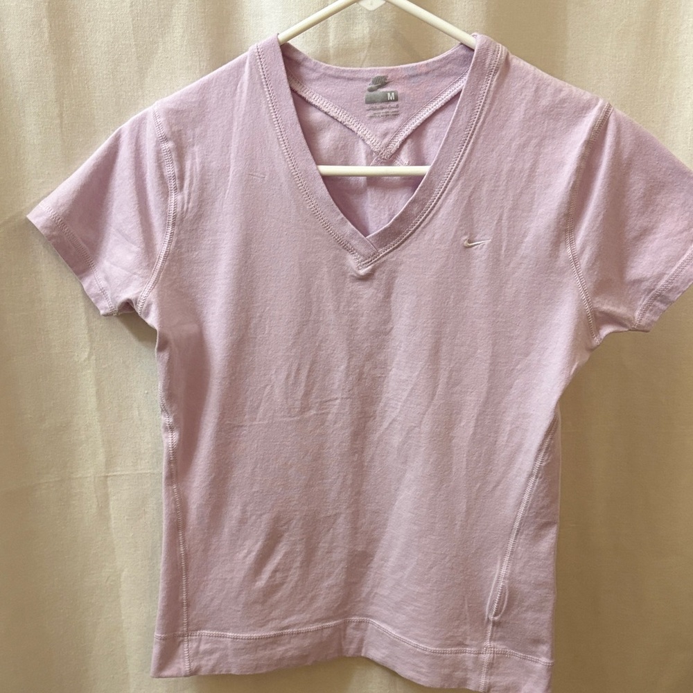 Nike Women's Lavender V-Neck Tee